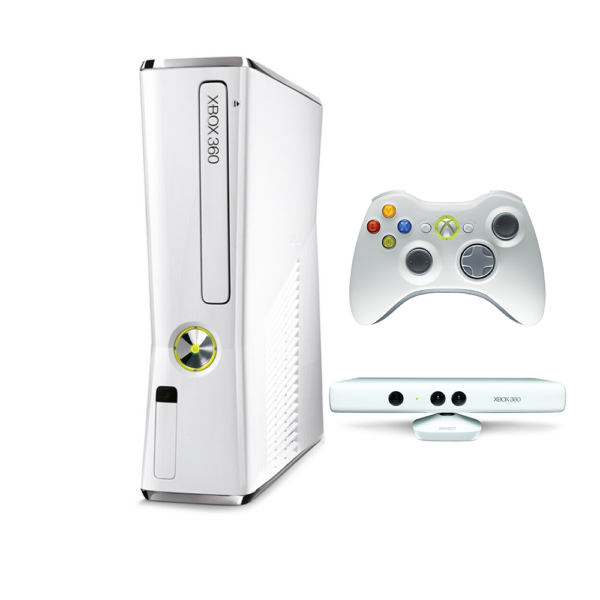 Xbox 360 Slim Bundel White